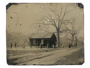 A newly discovered photograph features several of the Lincoln County Regulators, including legendary gunman, Billy the Kid. The photograph was purchased for $2 as a part of a miscellaneous lot at a Fresno junk shop in 2010, and will be the subject of a two-hour documentary airing Sunday, October 18th at 9/8c on National Geographic Channel. The 4×5 inch tintype not only depicts Billy the Kid, but several members of his gang, The Regulators, playing a leisurely game of croquet alongside friends, family, and lovers in the late summer of 1878. Taken just one month after the tumultuous Lincoln County War came to an end, it is a window into the lives of these gunmen as they were still fighting the injustices of a lawless land. It’s a carefree moment after an important life event - a wedding - which is rich in content, movement and texture.