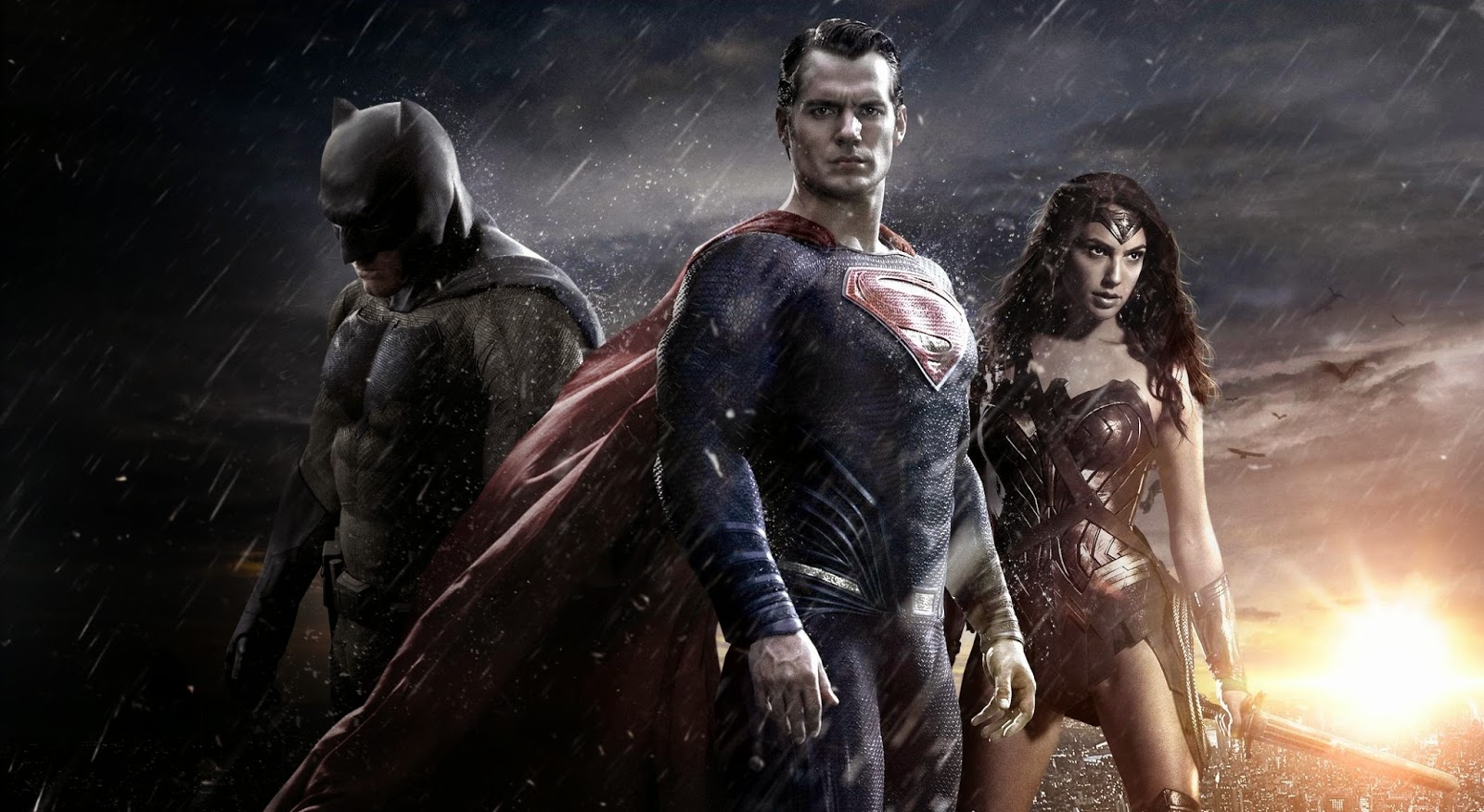 Batman (Ben Affleck), left, Superman (Henry Cavill) and Wonder Woman (Gal Gadot) star in "Batman v Superman: Dawn of Justice," expected to be one of the year's biggest hits.