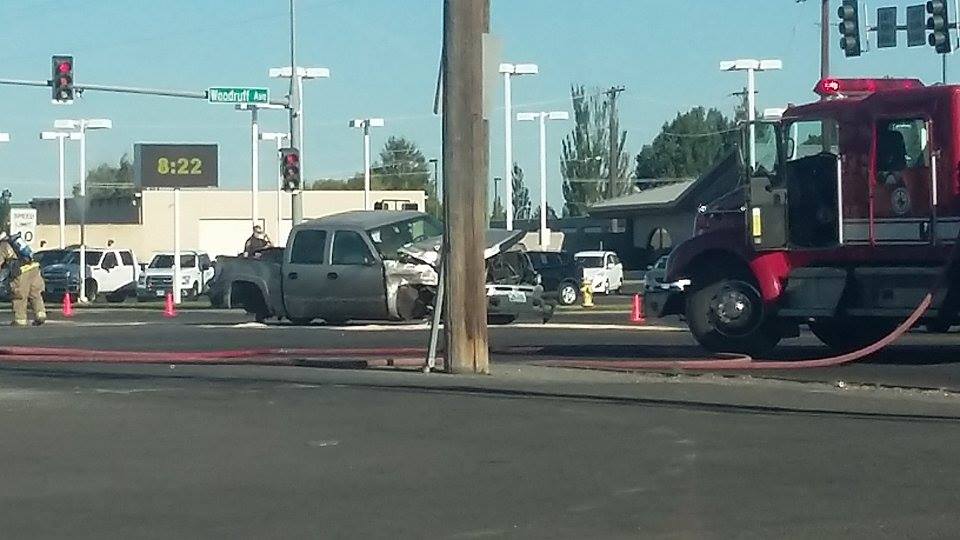Vehicle crashes into propane tank at Gas n' Grub in Idaho Falls East
