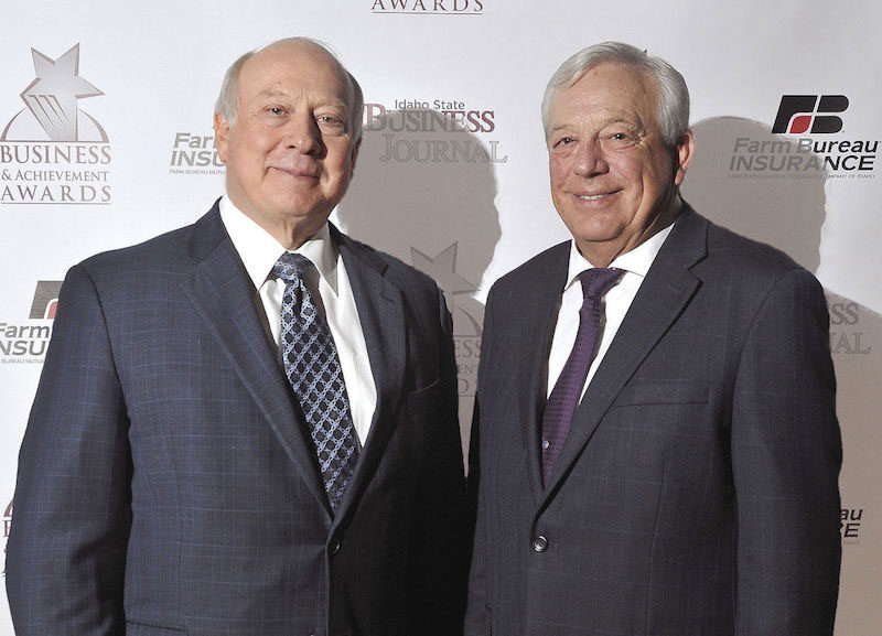 Frank VanderSloot and Phil Meador were named to the Southeast Idaho Business and Achievement Awards Hall of Fame on Wednesday night in Pocatello. | Doug Lindley, Idaho State Journal