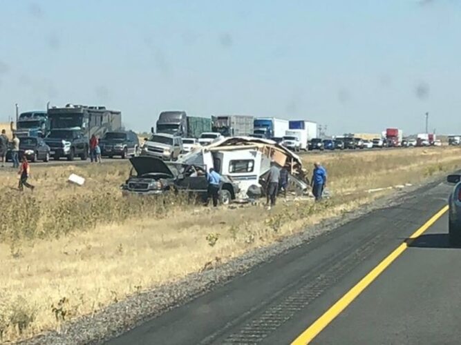 UPDATE 2 people involved in "minor injury" crash on I15