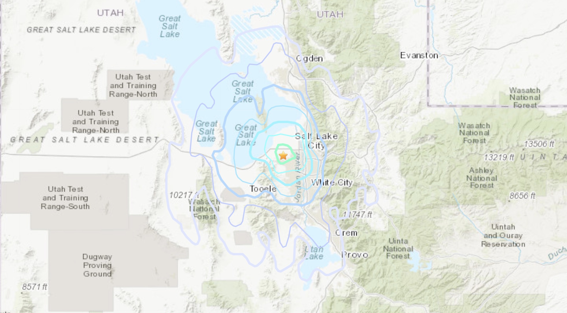 Earthquakes today utah