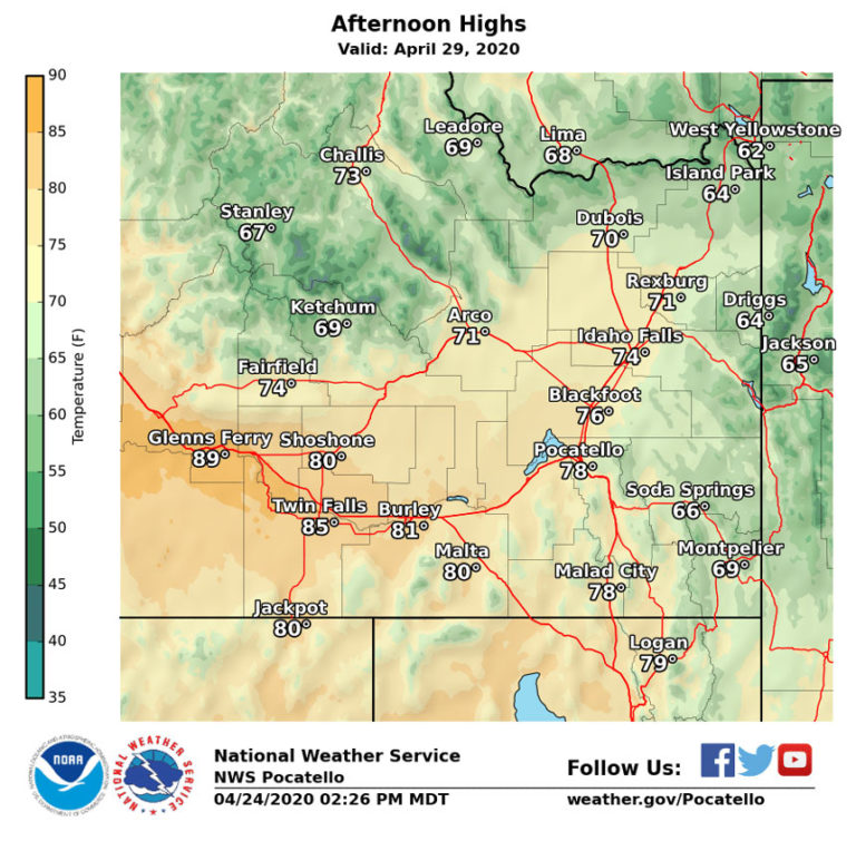 Flooding possible as unusually warm temperatures hit eastern Idaho next