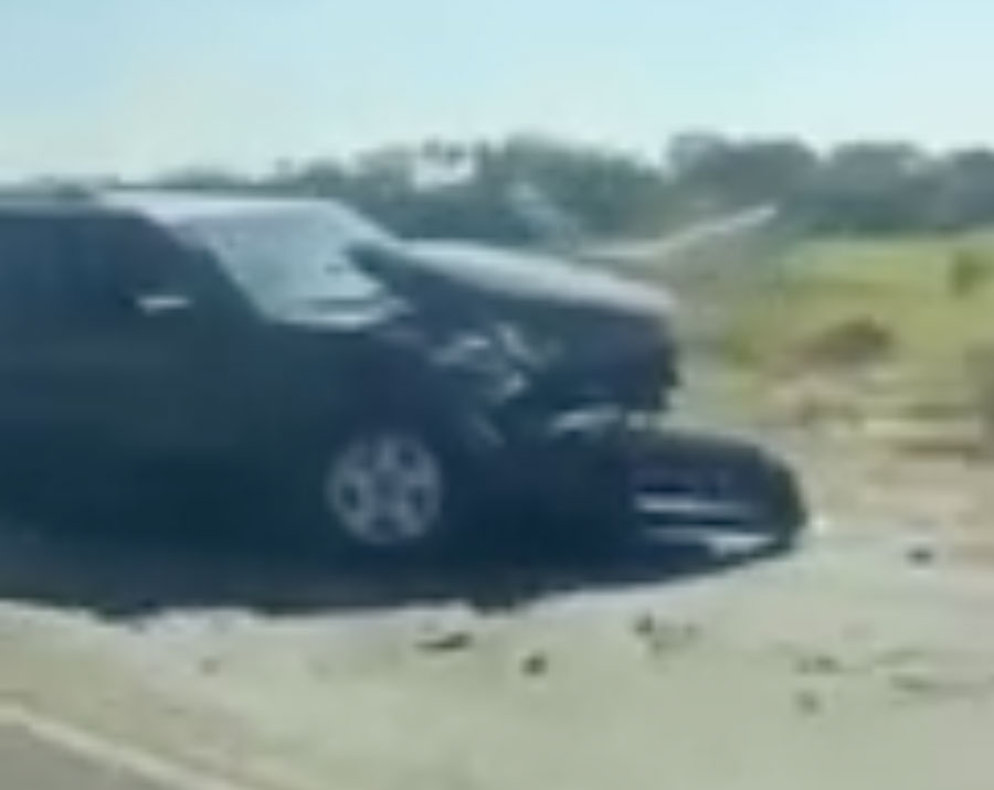 Authorities looking for 2 people who ran from fiery crash in Archer