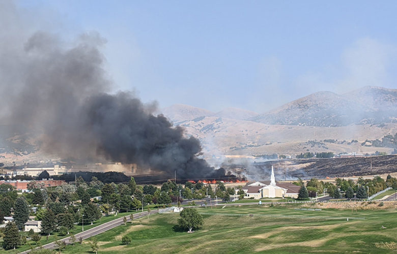 UPDATE Evacuations underway as large fire breaks out near Idaho State