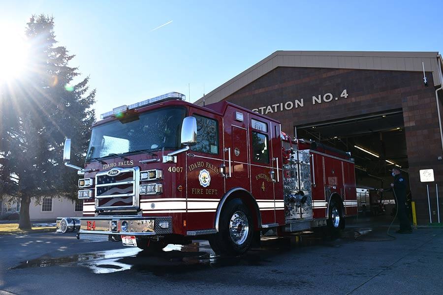 Idaho Falls Fire Department places new engine with traditional ceremony