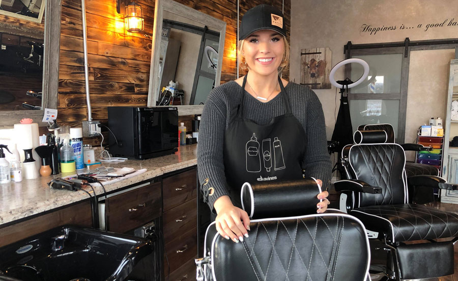 Local 21-year-old woman opens up beauty and barbershop in Rigby