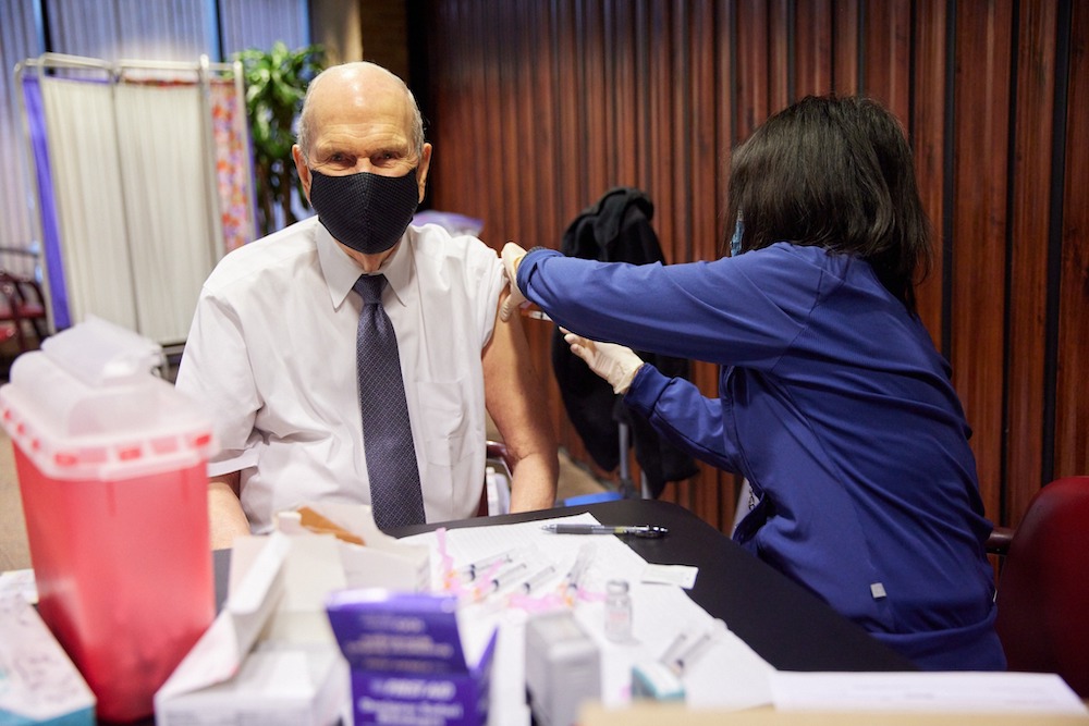 Top Latter-day Saint leaders receive COVID-19 vaccine - Vimarsana News