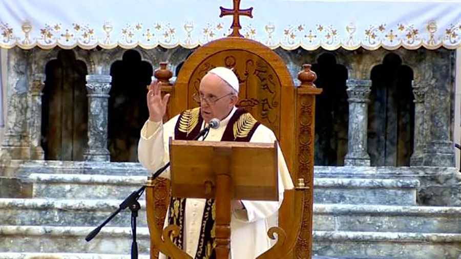 Pope weighed virus risk in his trip to Iraq, said God would protect - Vimarsana News