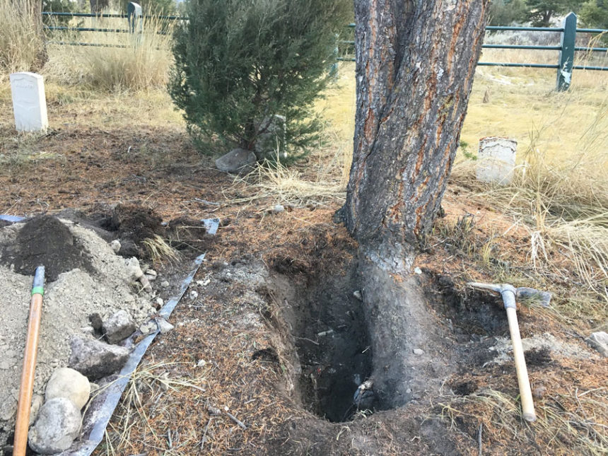 Illegal excavation at Yellowstone
