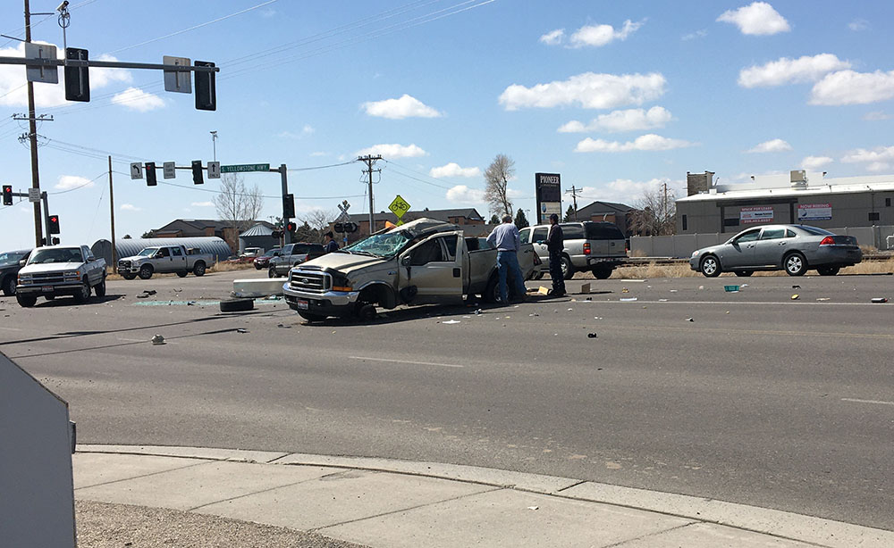 UPDATE Road reopened after multiple vehicle crash in Rexburg East