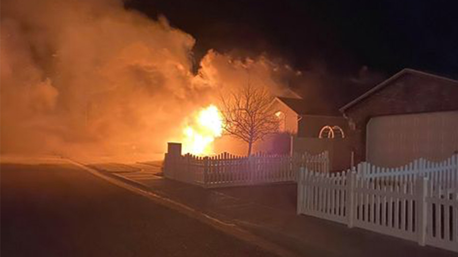 Home a comprehensive loss immediately after fire in Idaho Falls