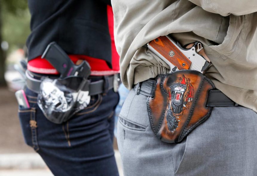 Guns carried in public