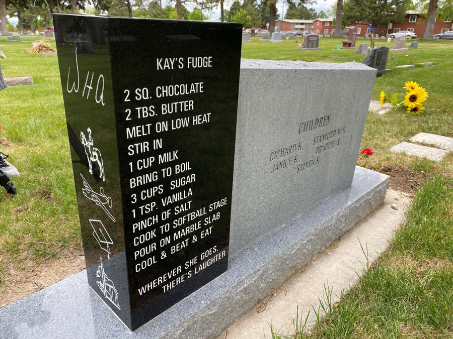 Family shares story behind fudge recipe on Utah headstone - Vimarsana News