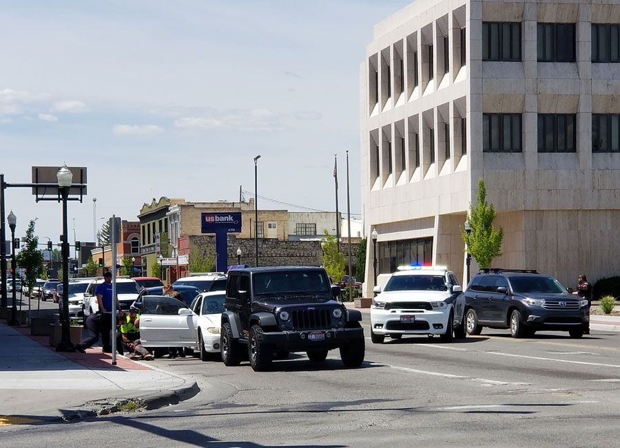 Man in custody after rear-end collision, disturbance in downtown Idaho Falls - Vimarsana News