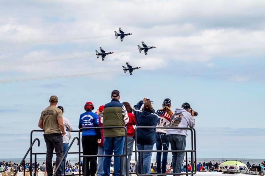 Memorial Day onlookers