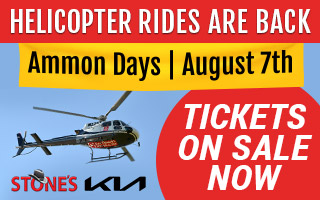 Ride our helicopter during Ammon Days!