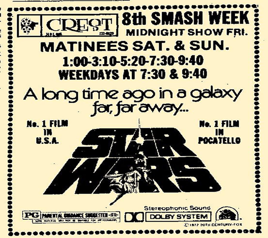 Star wars no 1 movie in Pocatello