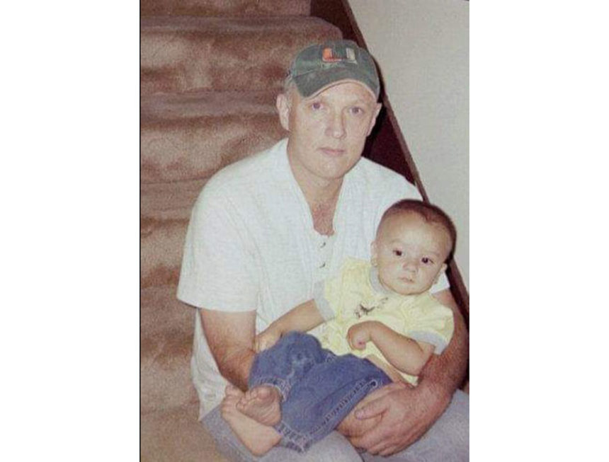 Stanley Young with his grandson, taken shortly before his death