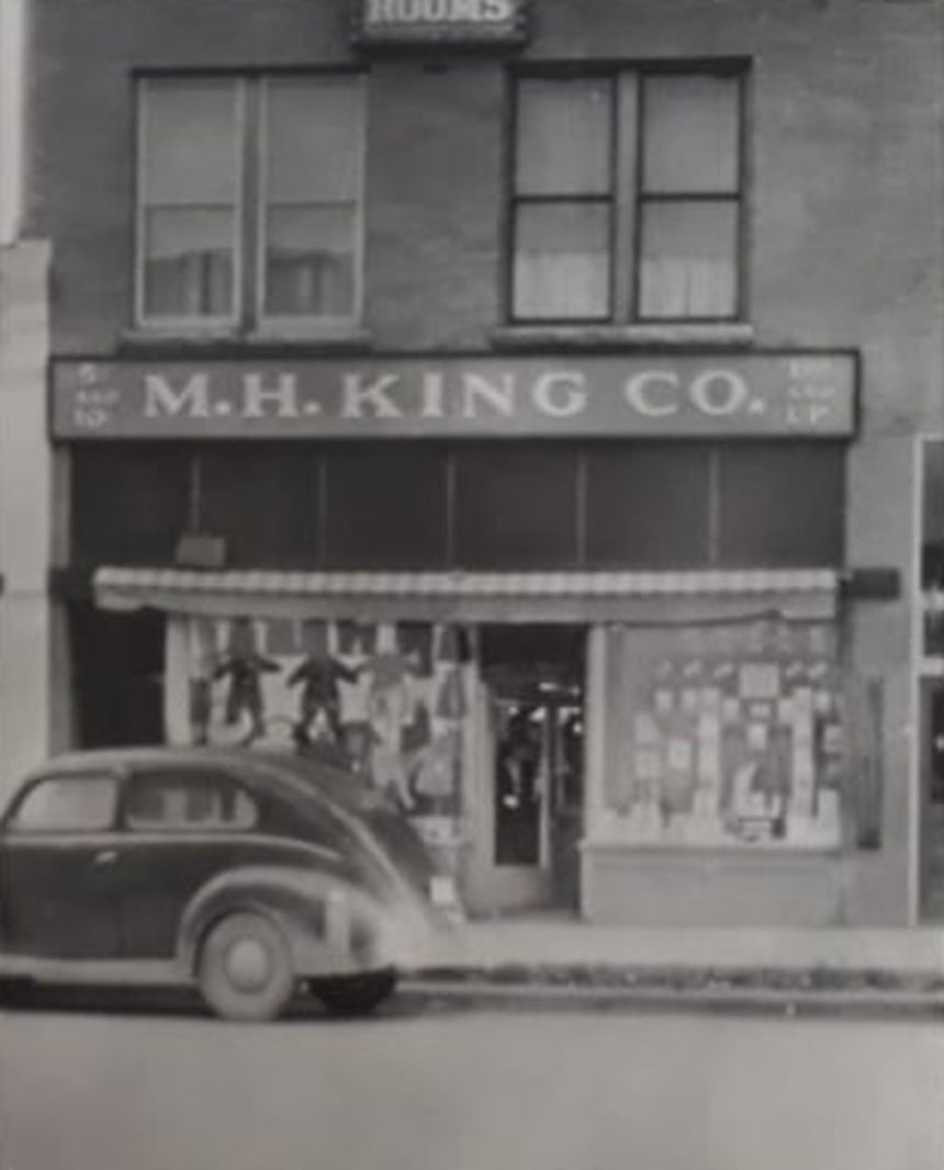 M. H. King opened his first store in 1915.