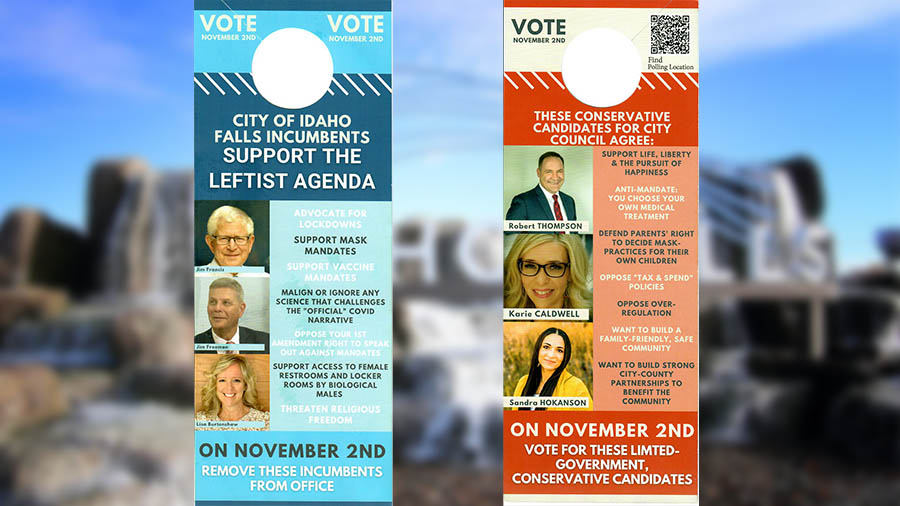 Mysterious door hangings in Idaho Falls City Council race likely violate Idaho law - Vimarsana News