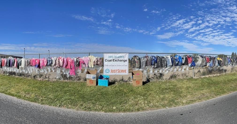 Coats hanging on Rigby fence are free to take for those in need - Vimarsana News