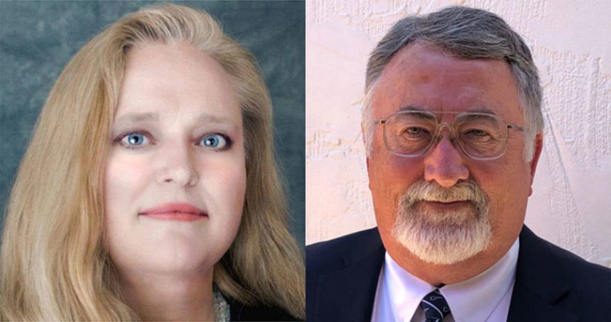 Linda Leeuwrik (left) and Rick Cheatum