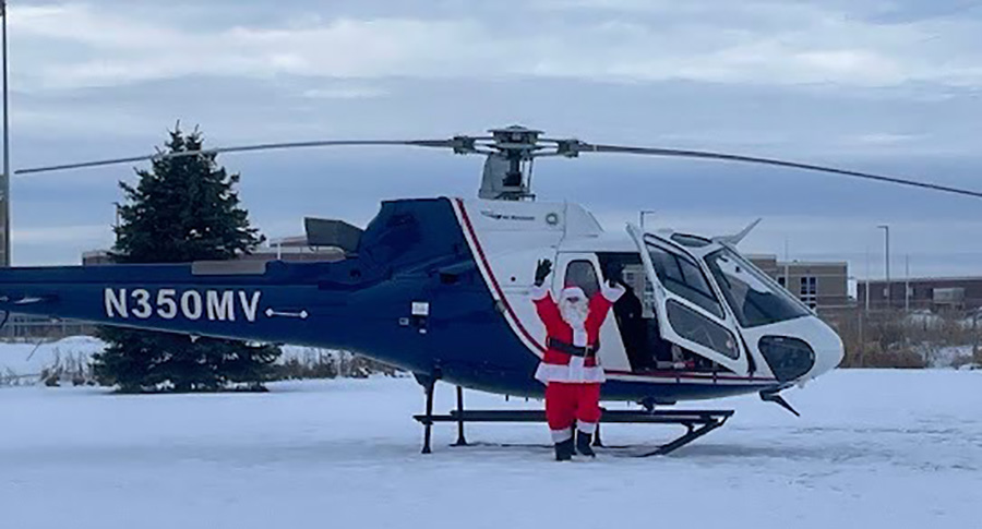 Helicopter Santa Surprises Elementary Students In Rexburg East Idaho News