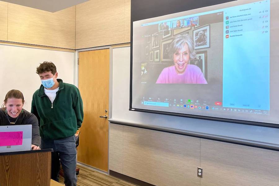 Jane Fonda paid for Boise students' climate change class. She tuned in for final projects - Vimarsana News