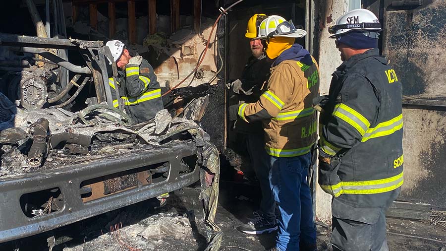 Fire trucks destroyed; firefighter sent to hospital in fire station blaze - Vimarsana News
