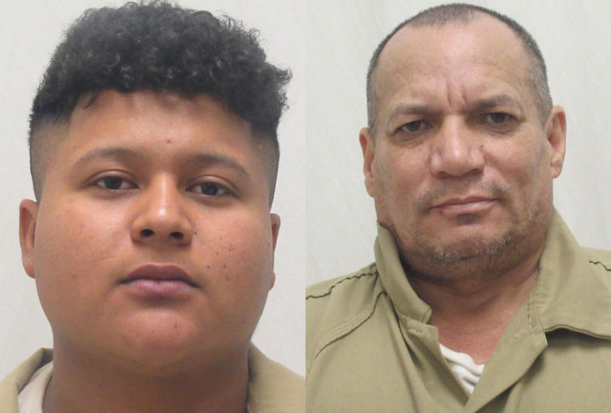 Garcia Baca (left) and Herrera