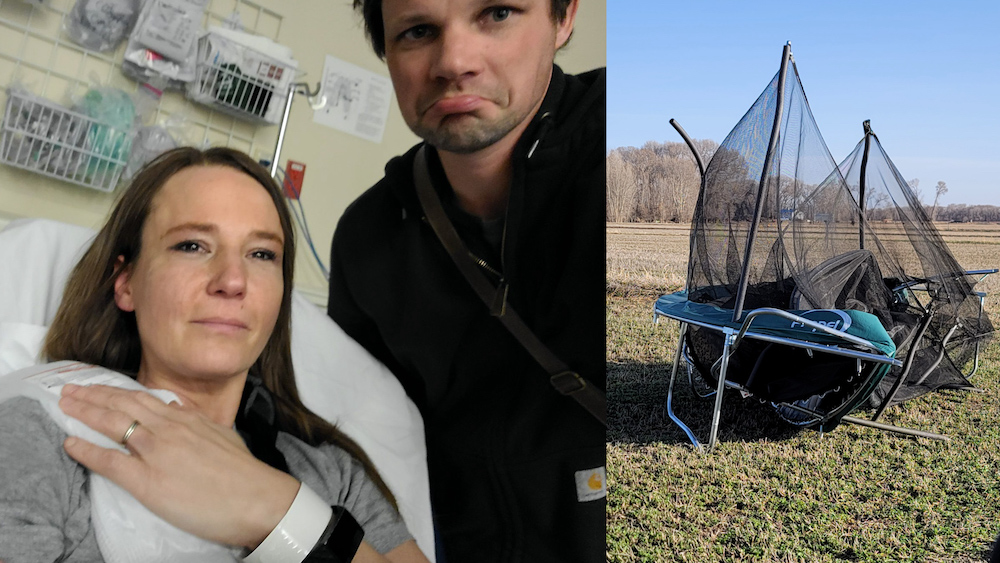 'I can't believe I'm going to die from a trampoline.' Mother hurt protecting daughter during windstorm - Vimarsana News
