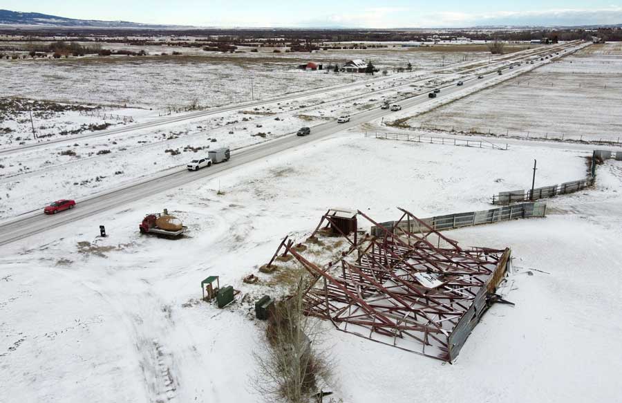 Wind storm takes down iconic Spud Drive-In screen - Vimarsana News