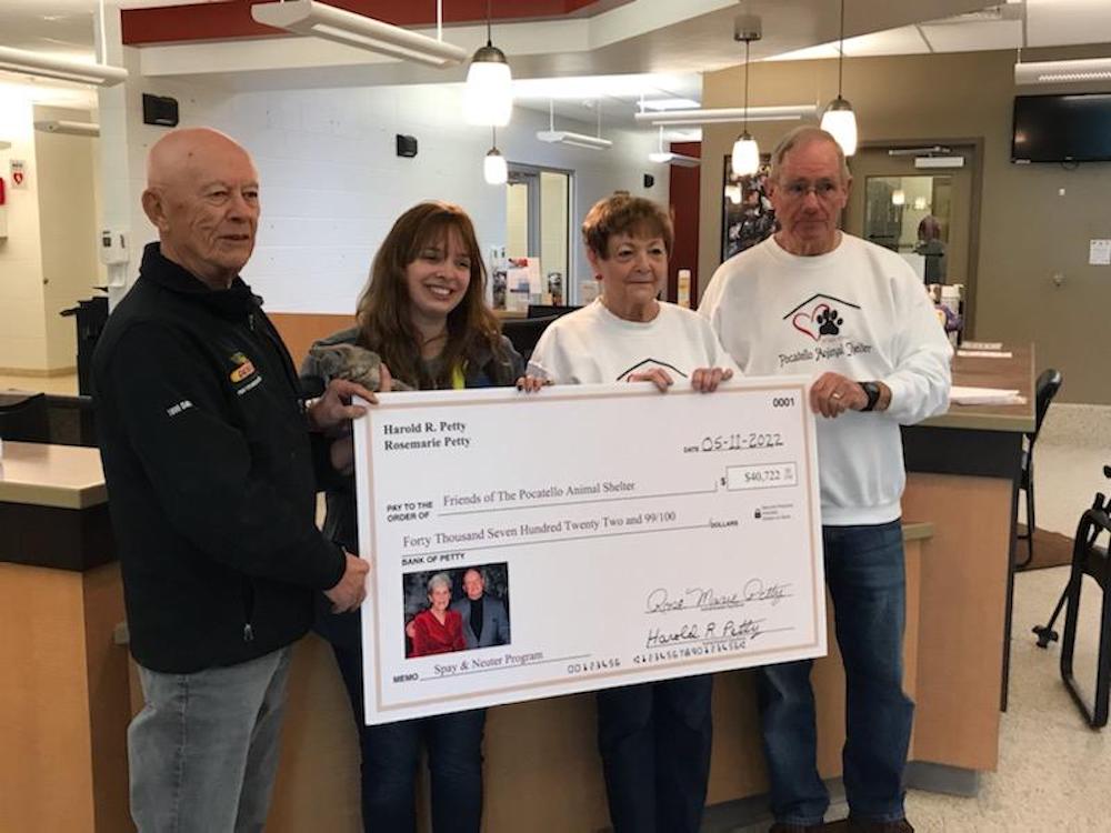 Couple donates over $40,000 to Pocatello Animal Shelter for spay and neuter program - Vimarsana News